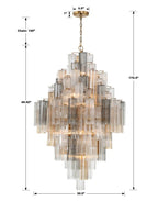 Eddifod Tiered 20-Light Chandelier-Chandelier-Manorlights