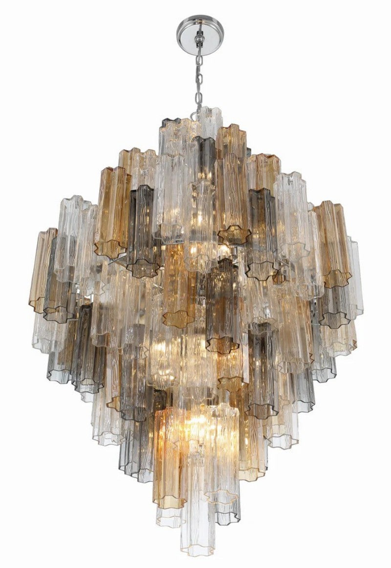 Eddifod Tiered 20-Light Chandelier-Chandelier-Manorlights