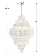 Eddifod Tiered 20-Light Chandelier-Chandelier-Manorlights