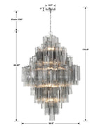 Eddifod Tiered 20-Light Chandelier-Chandelier-Manorlights