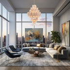 Eddifod Tiered 20-Light Chandelier-Chandelier-Manorlights