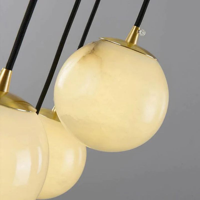 Alabaster Global Wavy Chandelier-Pendant for living room,Pendant for kitchen,Pendant for bathrooms,Pendant for bedrooms,Pendant for foyer,Pendant for stairways,Pendant for dining room-Manorlights