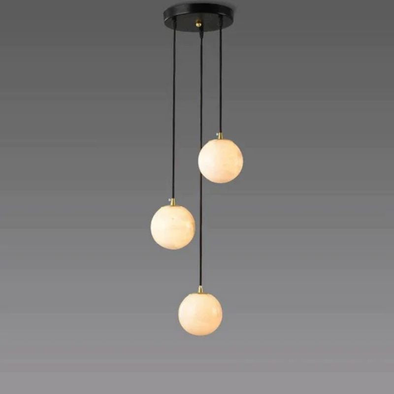 Alabaster Global Wavy Chandelier-Pendant for living room,Pendant for kitchen,Pendant for bathrooms,Pendant for bedrooms,Pendant for foyer,Pendant for stairways,Pendant for dining room-Manorlights