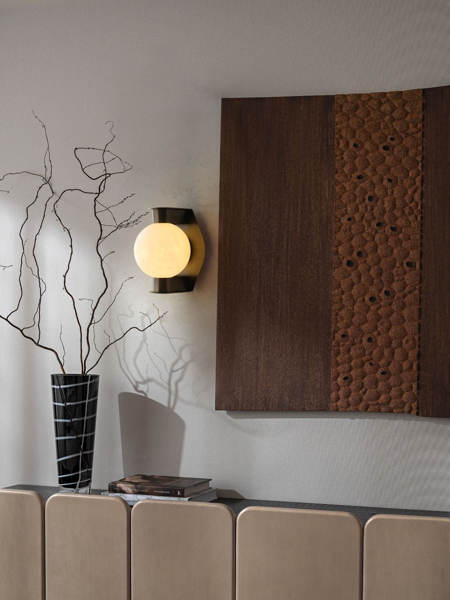Alabaster Orb Sconce - Vakkerlight