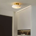 Alabaster Oval Ceiling Lamp - Vakkerlight