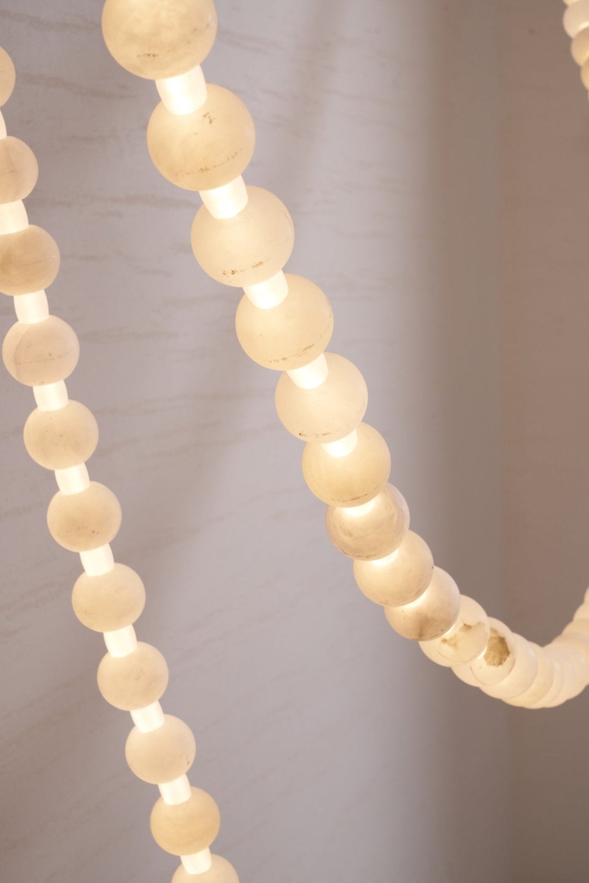 Alabaster Pearl Necklace Chandelier by Manor Lights