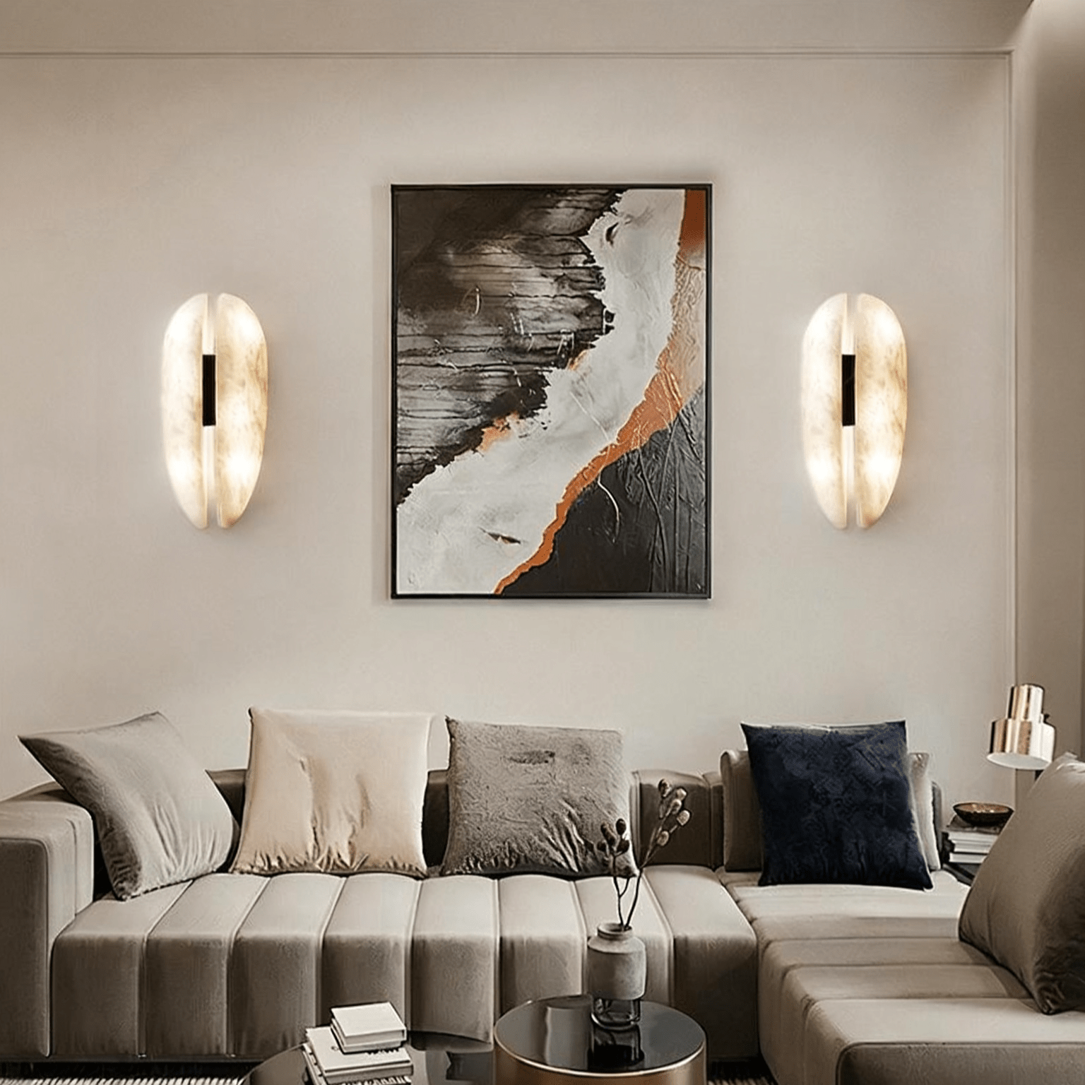 Alabaster Veil Wall Sconce - Vakkerlight