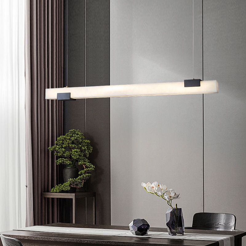 Alabaster Square Pillar Dining Chandelier-Pendant for living room,Pendant for kitchen,Pendant for bathrooms,Pendant for bedrooms,Pendant for foyer,Pendant for stairways,Pendant for dining room-Manorlights