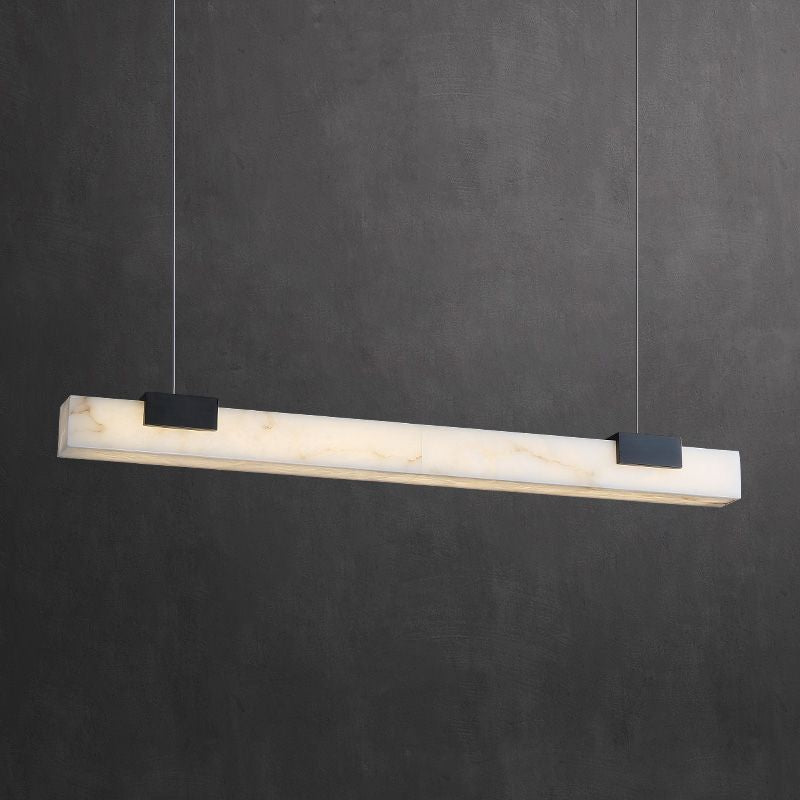 Alabaster Square Pillar Dining Chandelier-Pendant for living room,Pendant for kitchen,Pendant for bathrooms,Pendant for bedrooms,Pendant for foyer,Pendant for stairways,Pendant for dining room-Manorlights