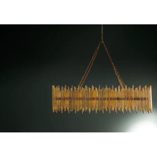 Althely 10 Lights Rectangle Pendant Chandelier-Manorlights