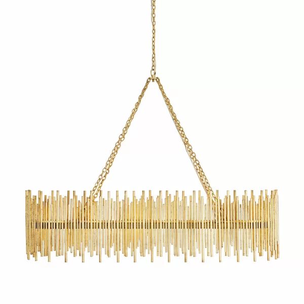 Althely 10 Lights Rectangle Pendant Chandelier-Manorlights