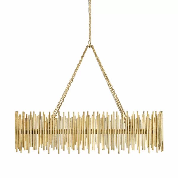 Althely 10 Lights Rectangle Pendant Chandelier-Manorlights