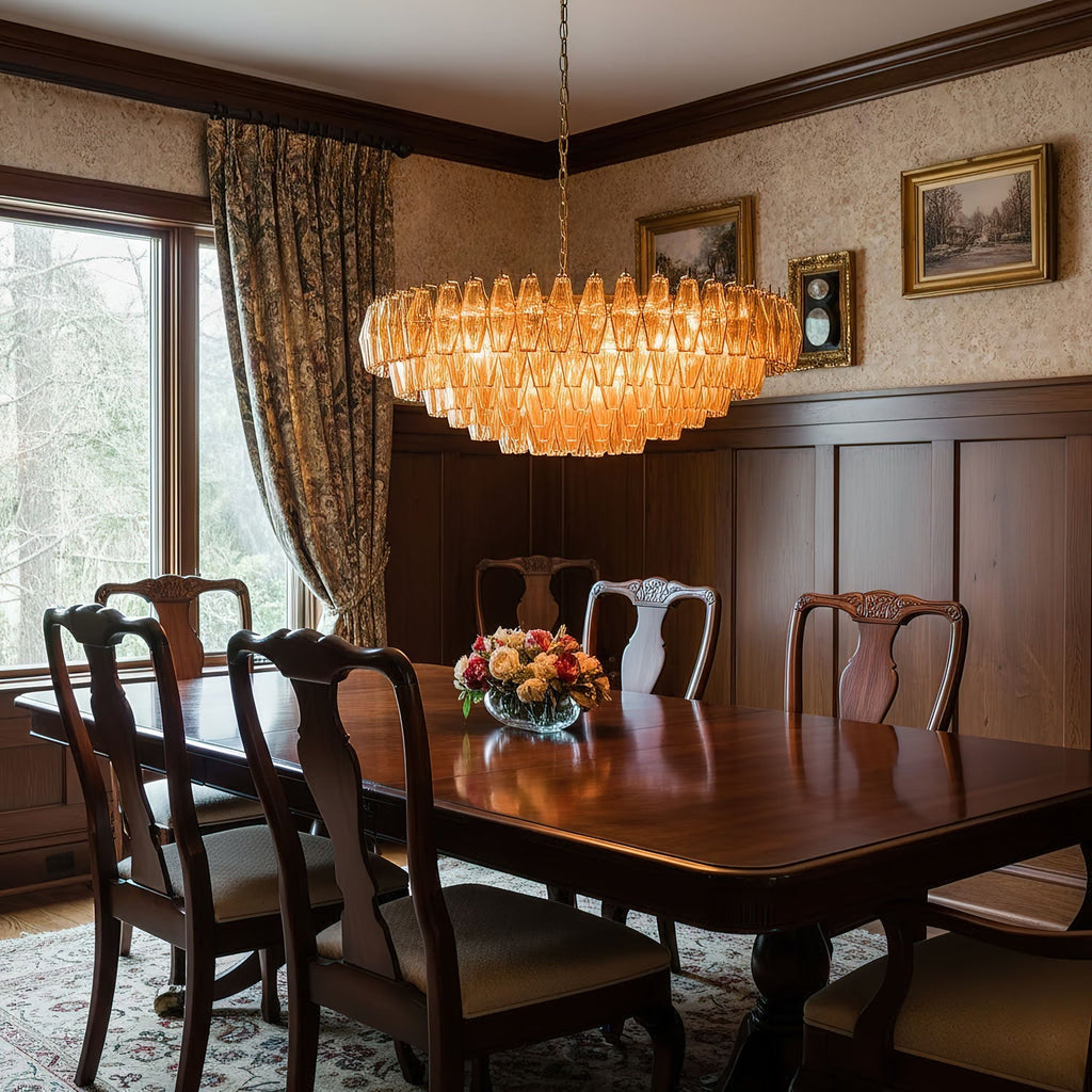 Premium Amber Sorrento Chandelier-Chandelier-Manorlights