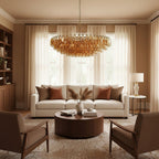 Premium Amber Sorrento Chandelier-Chandelier-Manorlights