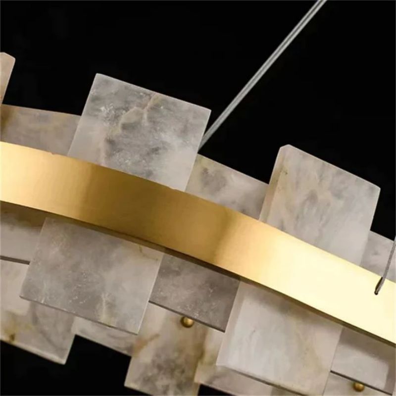 Alabaster Pomois Modern Chandelier-Pendant for living room,Pendant for kitchen,Pendant for bathrooms,Pendant for bedrooms,Pendant for foyer,Pendant for stairways,Pendant for dining room-Manorlights