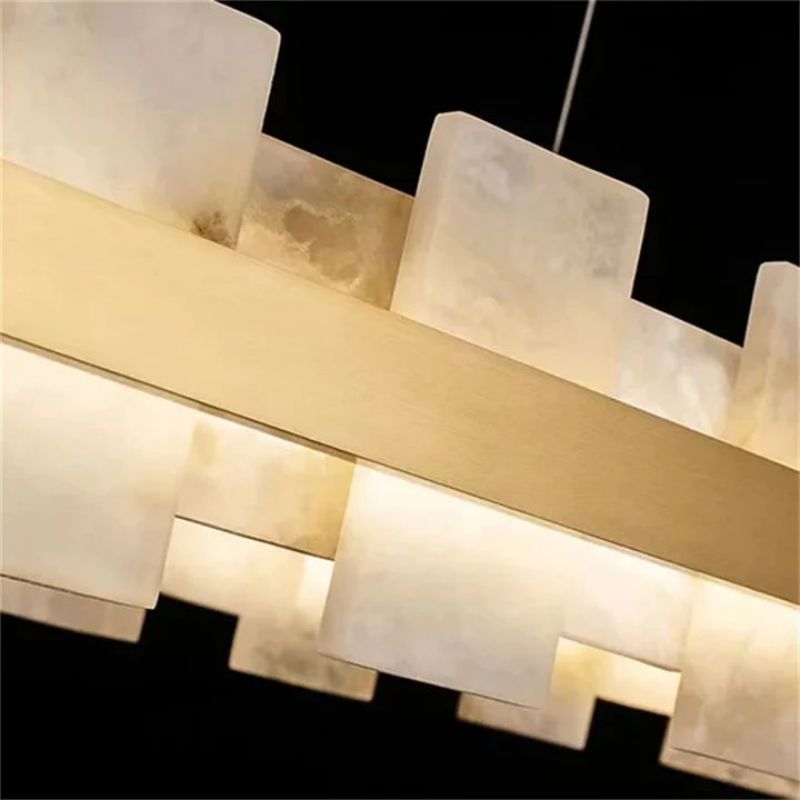 Alabaster Pomois Modern Chandelier-Pendant for living room,Pendant for kitchen,Pendant for bathrooms,Pendant for bedrooms,Pendant for foyer,Pendant for stairways,Pendant for dining room-Manorlights