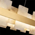 Alabaster Pomois Modern Chandelier-Pendant for living room,Pendant for kitchen,Pendant for bathrooms,Pendant for bedrooms,Pendant for foyer,Pendant for stairways,Pendant for dining room-Manorlights
