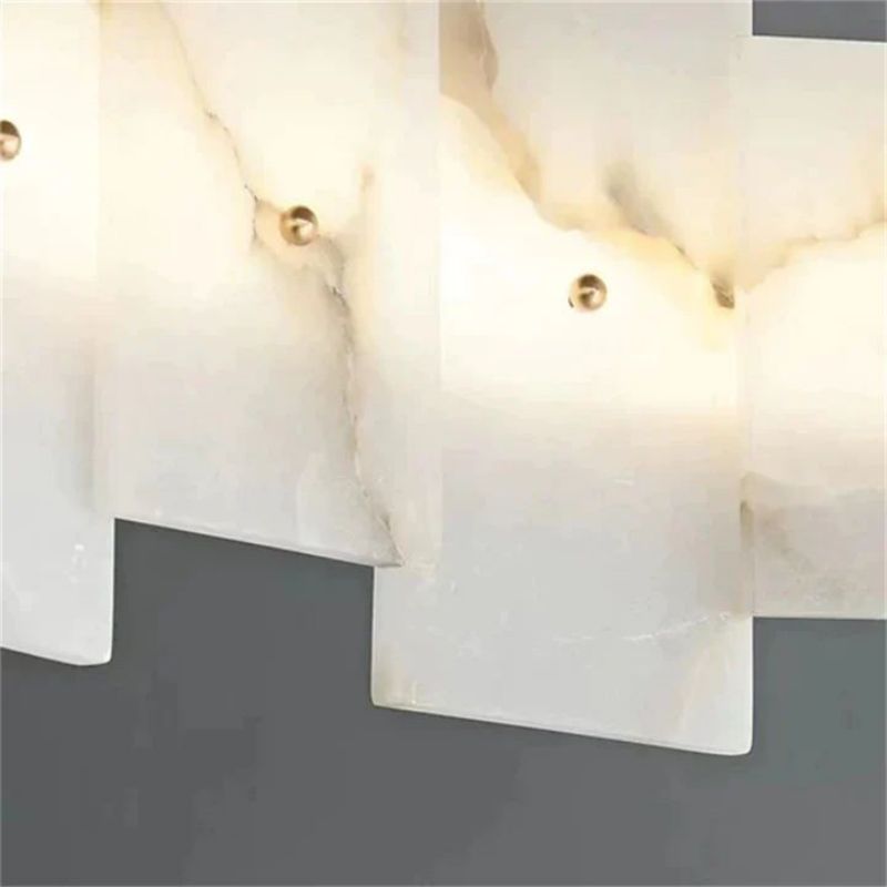Alabaster Pomois Modern Chandelier-Pendant for living room,Pendant for kitchen,Pendant for bathrooms,Pendant for bedrooms,Pendant for foyer,Pendant for stairways,Pendant for dining room-Manorlights