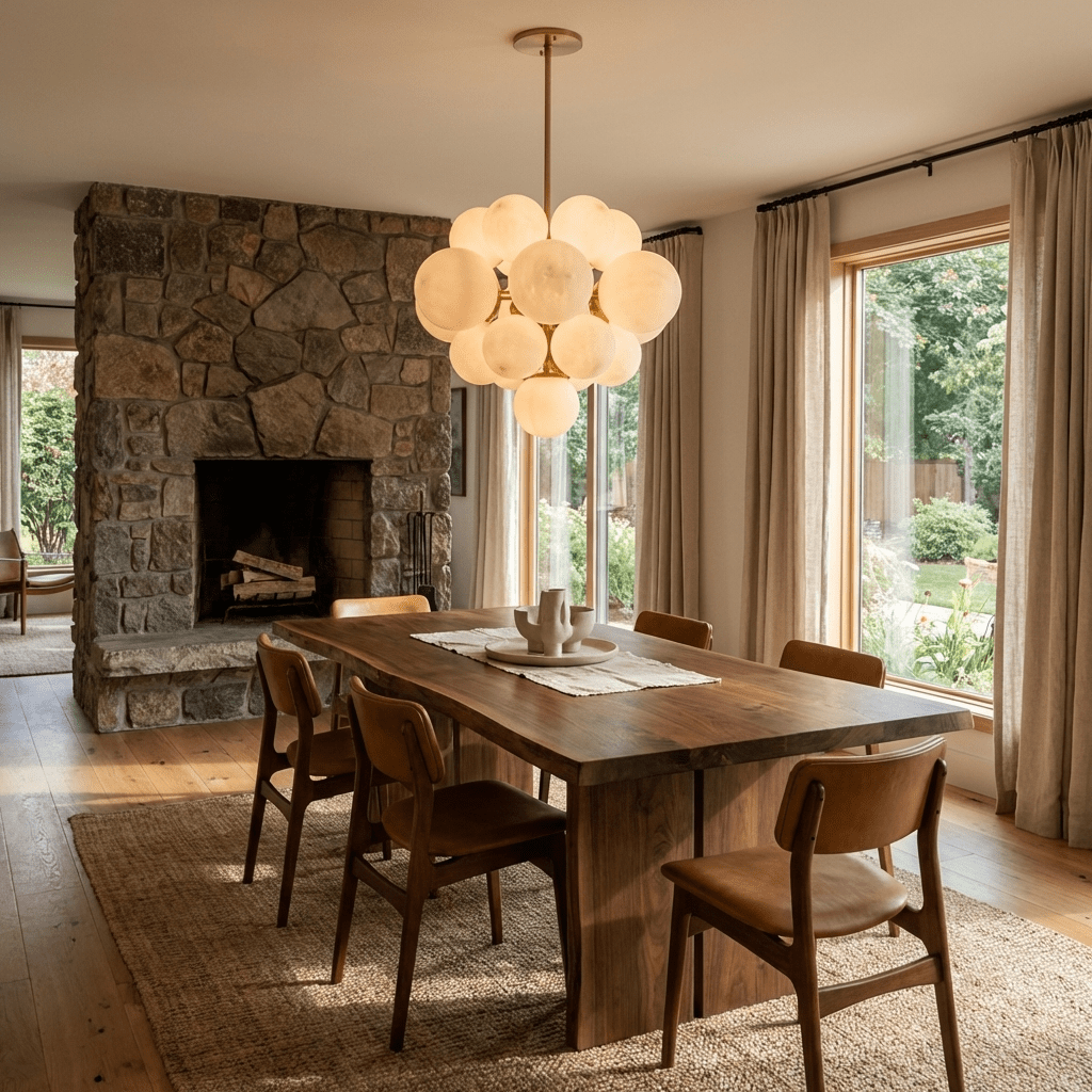 Aurelia Alabaster Cluster Chandelier by Manor Lights