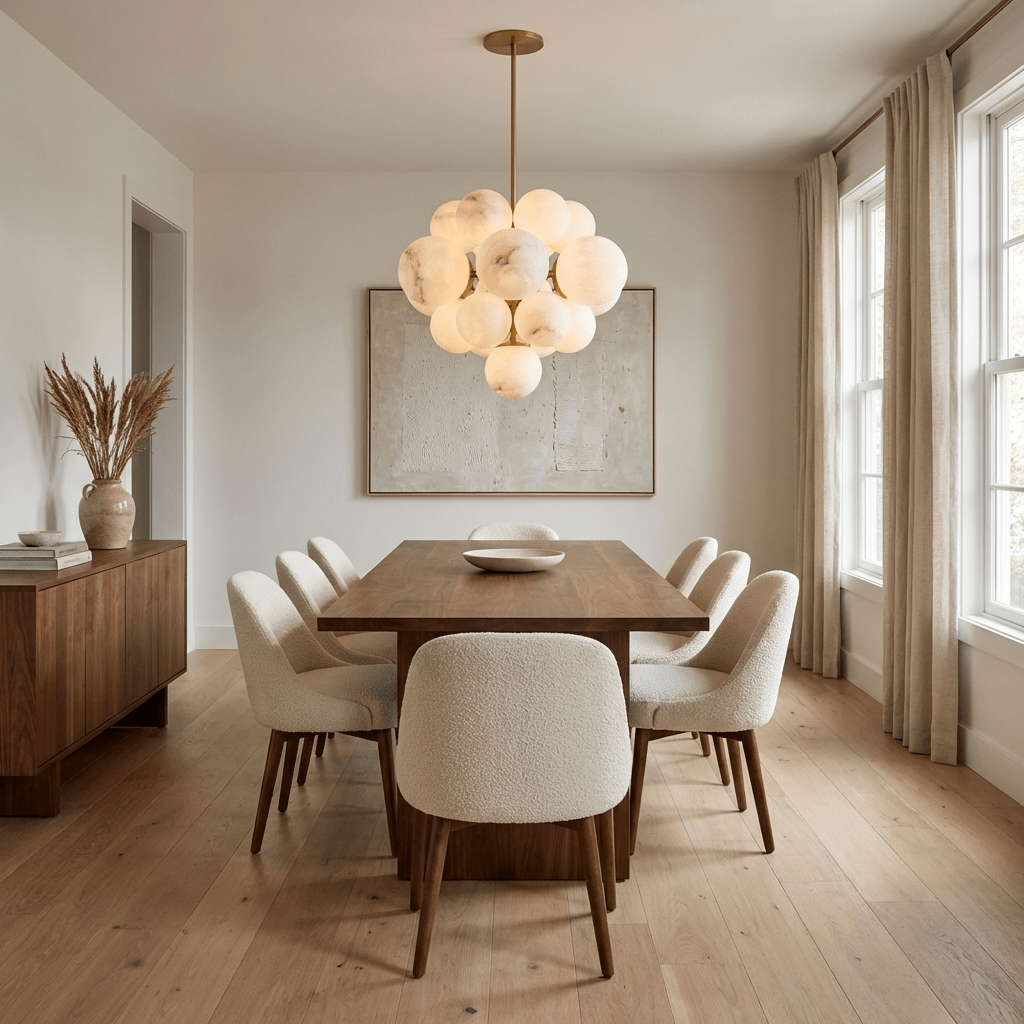 Aurelia Alabaster Cluster Chandelier by Manor Lights