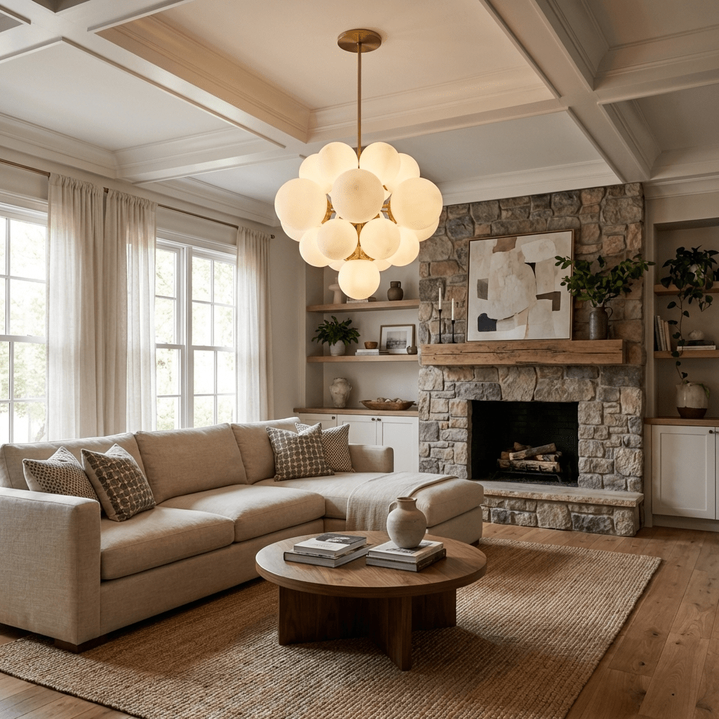Aurelia Alabaster Cluster Chandelier by Manor Lights