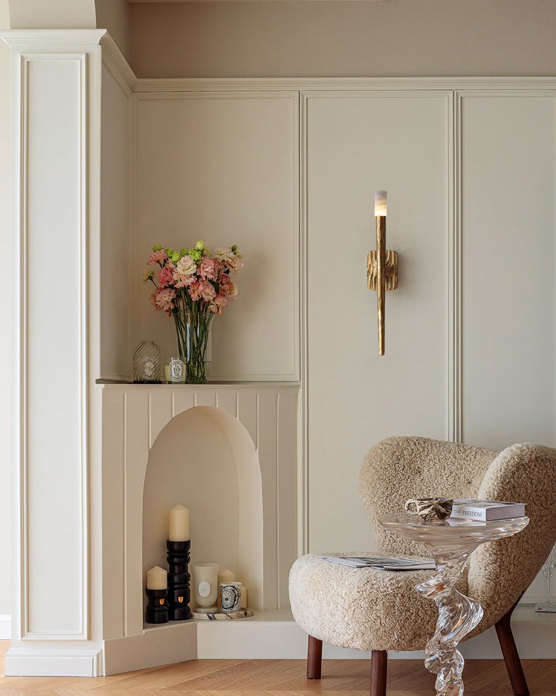 Aurelian Sculpted Alabaster Sconce - Vakkerlight