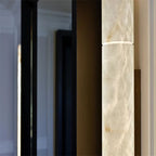 Alabaster Cylindrical Sconce-Wall Sconce-Manorlights