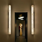Alabaster Cylindrical Sconce-Wall Sconce-Manorlights