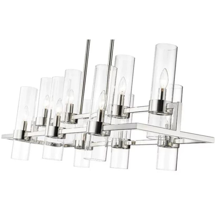Brio Rectangles Chandelier 43"-chandelier for bedroom,chandelier for dining room,chandelier for stairways,chandelier for foyer,chandelier for bathrooms,chandelier for living room-Manorlights