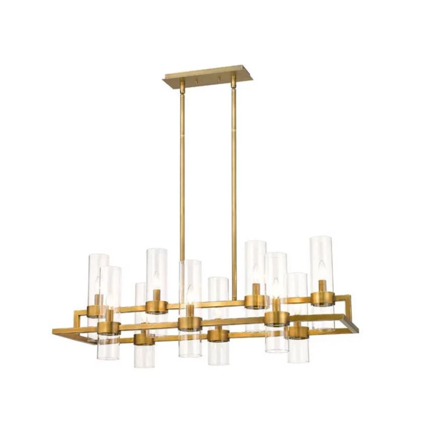 Brio Rectangles Chandelier 43"-chandelier for bedroom,chandelier for dining room,chandelier for stairways,chandelier for foyer,chandelier for bathrooms,chandelier for living room-Manorlights