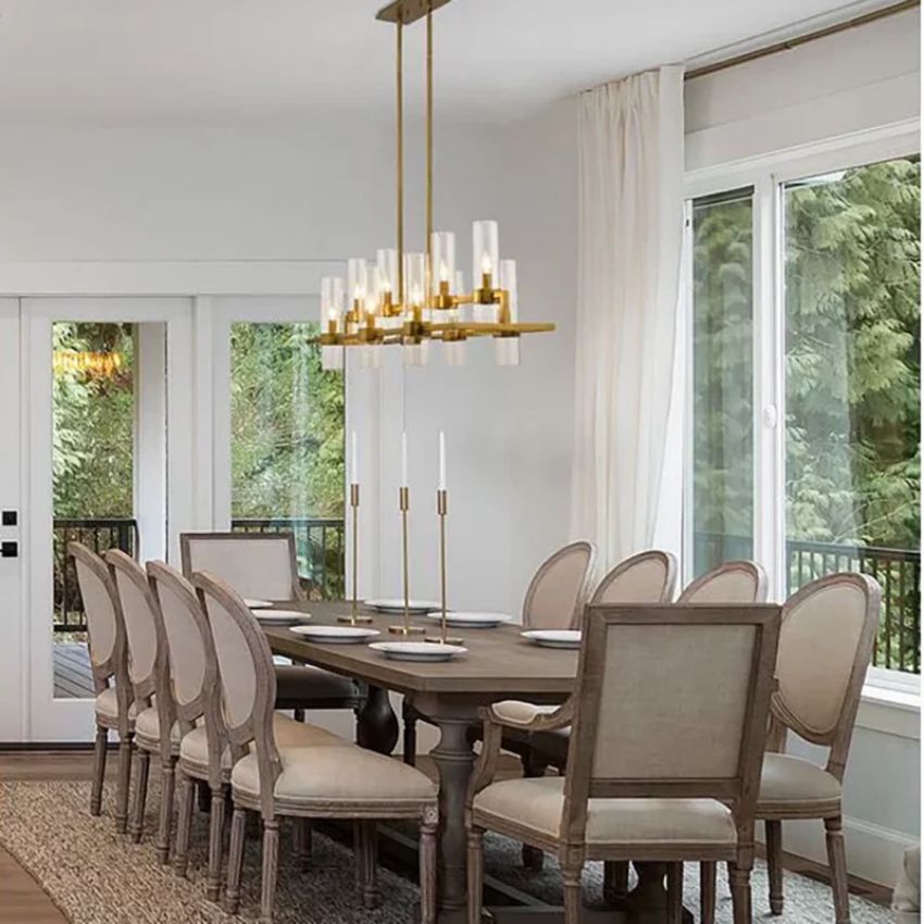 Brio Rectangles Chandelier 43"-chandelier for bedroom,chandelier for dining room,chandelier for stairways,chandelier for foyer,chandelier for bathrooms,chandelier for living room-Manorlights