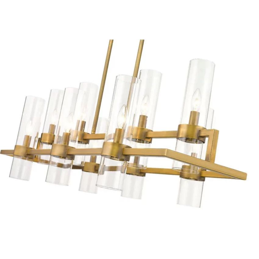 Brio Rectangles Chandelier 43"-chandelier for bedroom,chandelier for dining room,chandelier for stairways,chandelier for foyer,chandelier for bathrooms,chandelier for living room-Manorlights