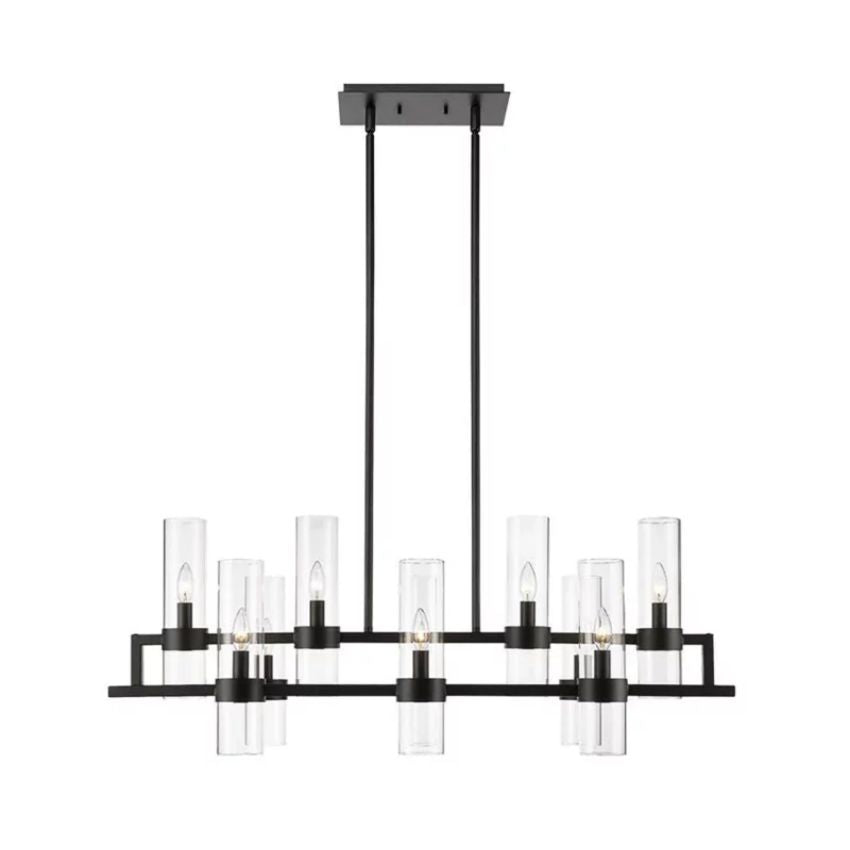 Brio Rectangles Chandelier 43"-chandelier for bedroom,chandelier for dining room,chandelier for stairways,chandelier for foyer,chandelier for bathrooms,chandelier for living room-Manorlights