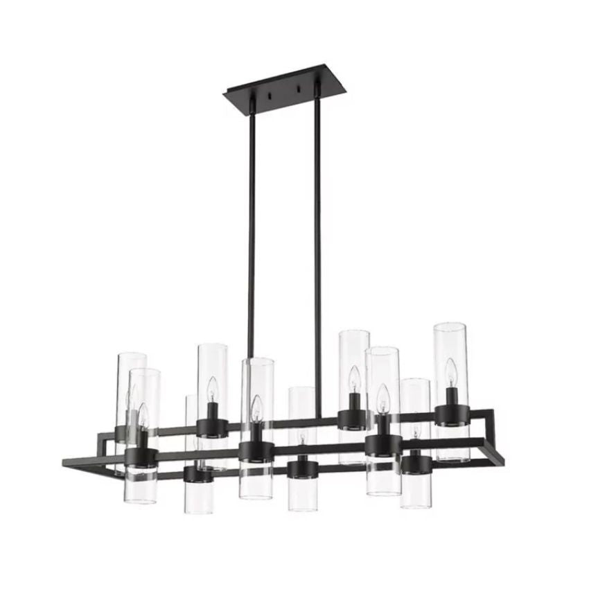 Brio Rectangles Chandelier 43"-chandelier for bedroom,chandelier for dining room,chandelier for stairways,chandelier for foyer,chandelier for bathrooms,chandelier for living room-Manorlights