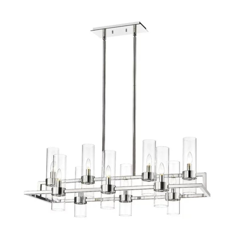Brio Rectangles Chandelier 43"-chandelier for bedroom,chandelier for dining room,chandelier for stairways,chandelier for foyer,chandelier for bathrooms,chandelier for living room-Manorlights