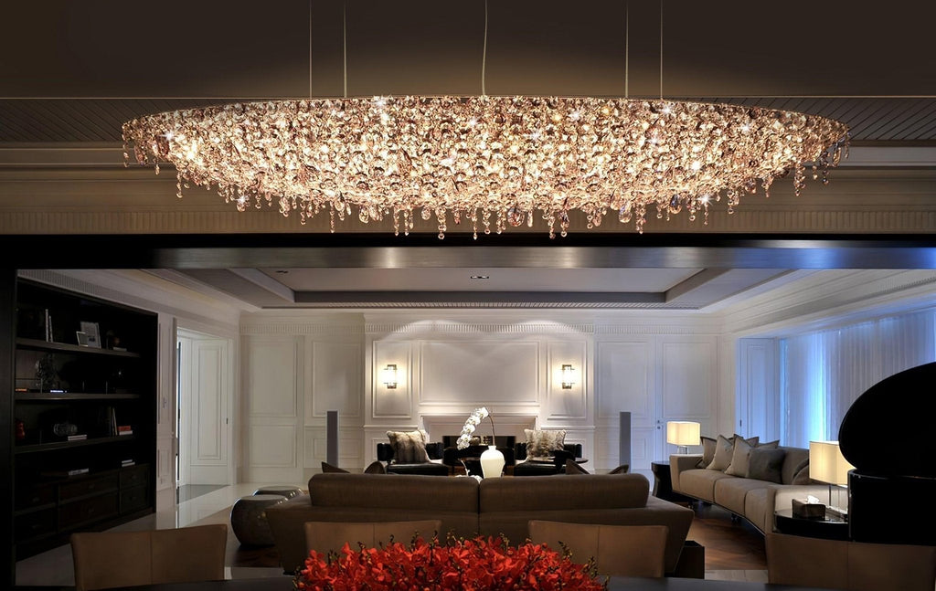 Elegant Boat Crystal Chandelier-Chandelier-Manorlights