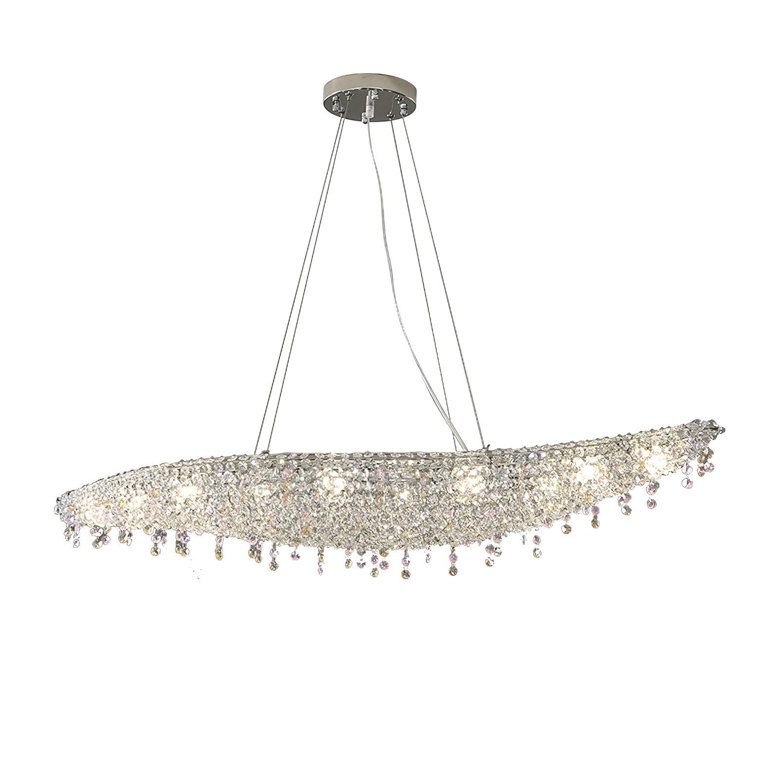 Elegant Boat Crystal Chandelier-Chandelier-Manorlights
