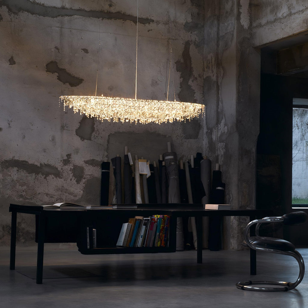 Elegant Boat Crystal Chandelier-Chandelier-Manorlights