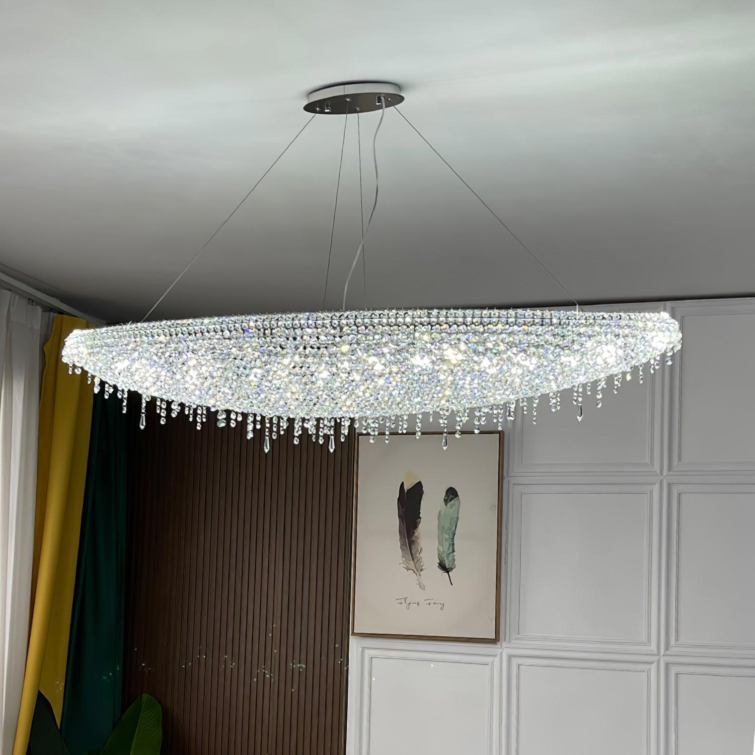 Elegant Boat Crystal Chandelier-Chandelier-Manorlights