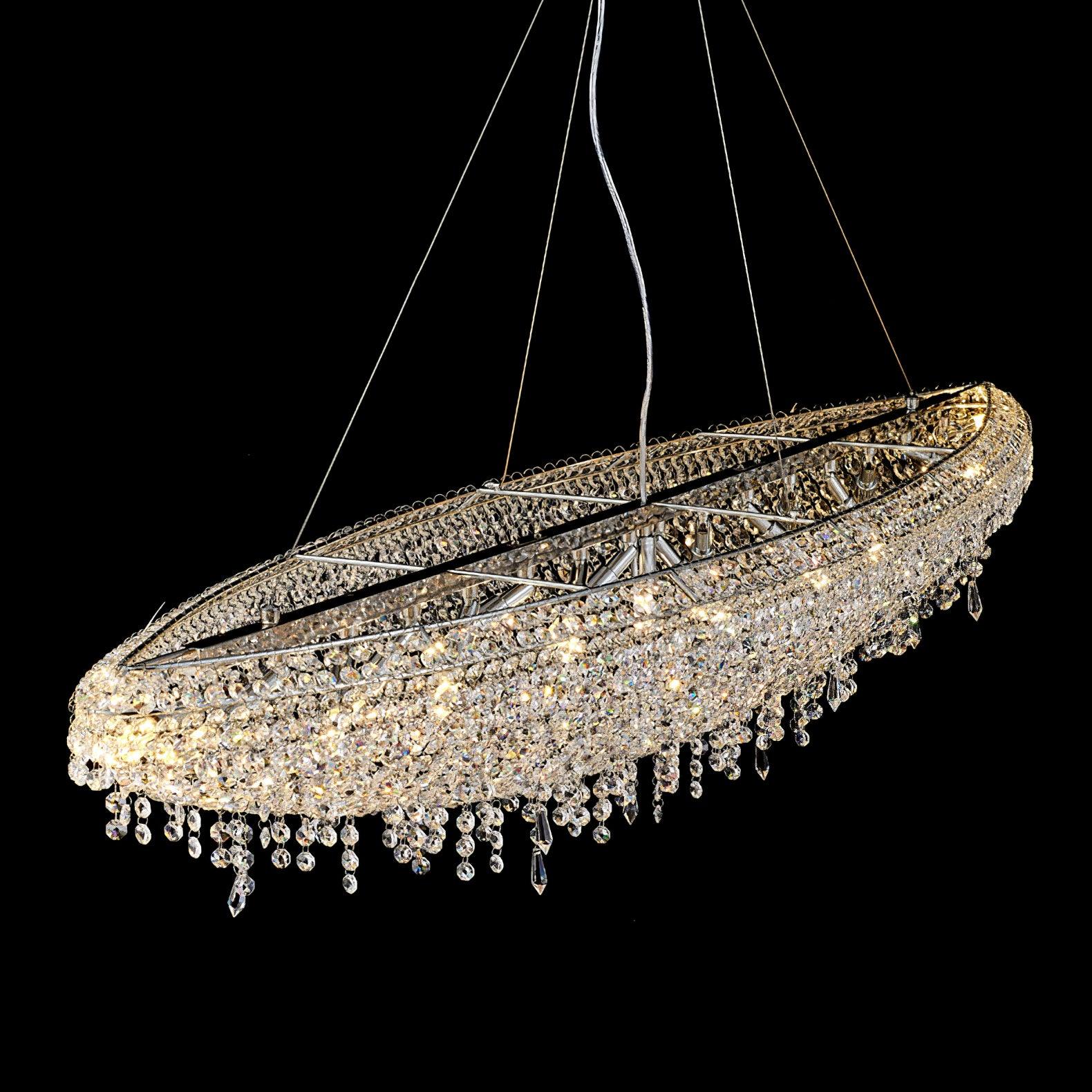 Elegant Boat Crystal Chandelier-Chandelier-Manorlights
