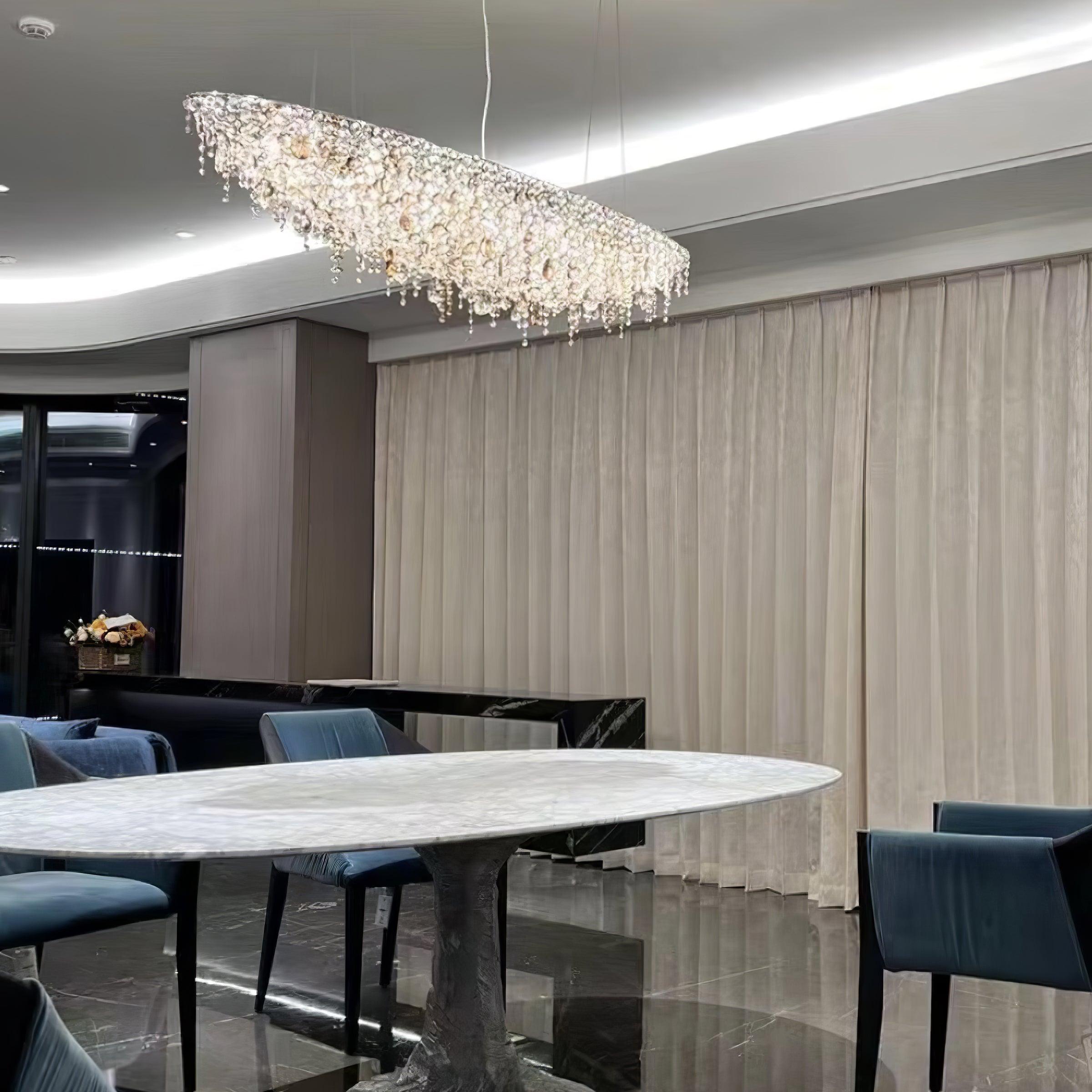 Elegant Boat Crystal Chandelier-Chandelier-Manorlights