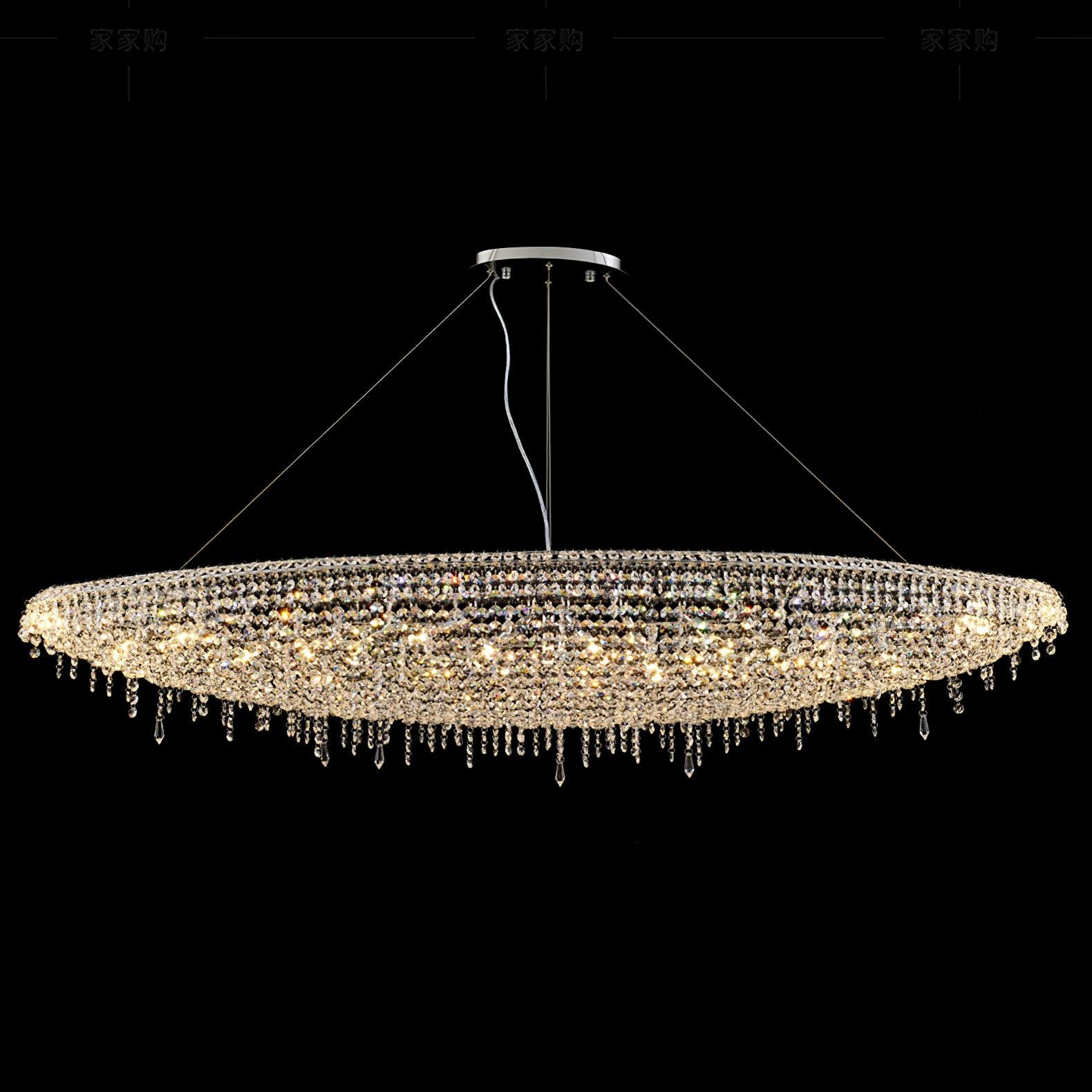 Elegant Boat Crystal Chandelier-Chandelier-Manorlights