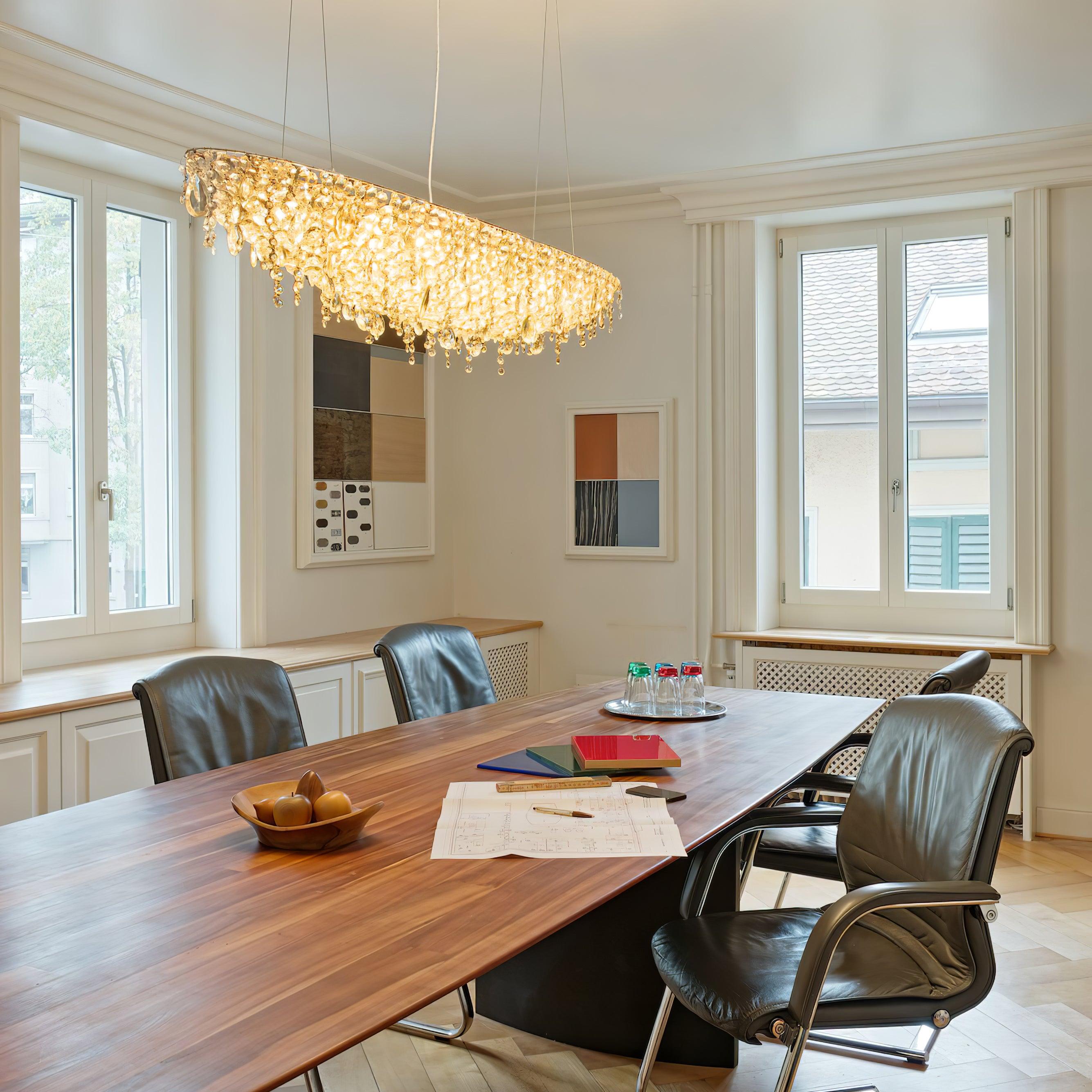 Elegant Boat Crystal Chandelier-Chandelier-Manorlights