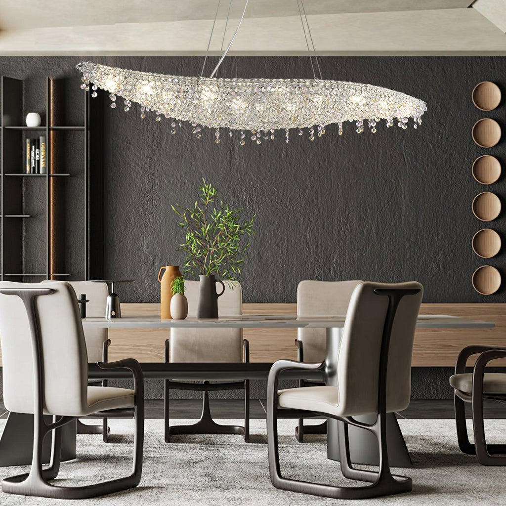 Elegant Boat Crystal Chandelier-Chandelier-Manorlights