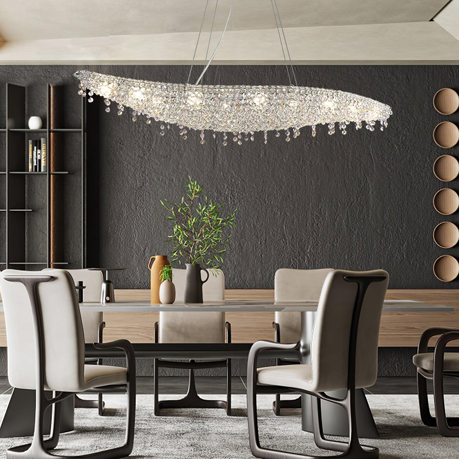 Elegant Boat Crystal Chandelier-Chandelier-Manorlights