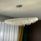 Elegant Boat Crystal Chandelier-Chandelier-Manorlights