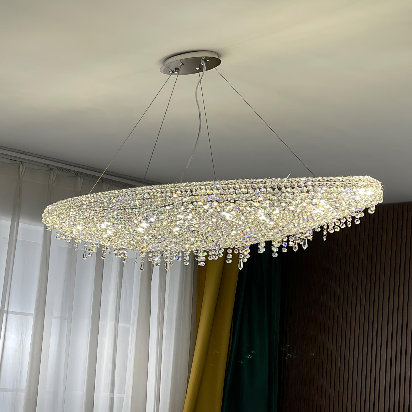 Elegant Boat Crystal Chandelier-Chandelier-Manorlights