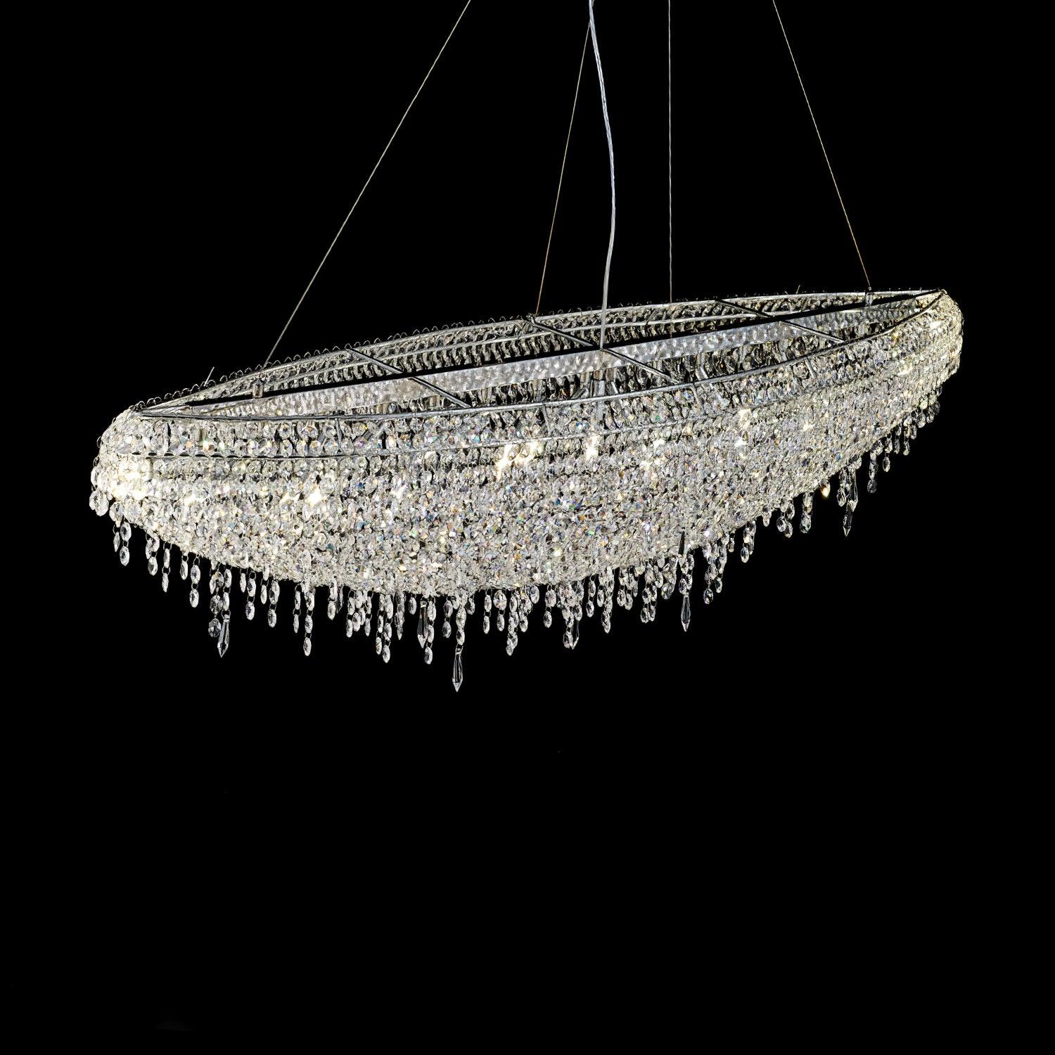 Elegant Boat Crystal Chandelier-Chandelier-Manorlights