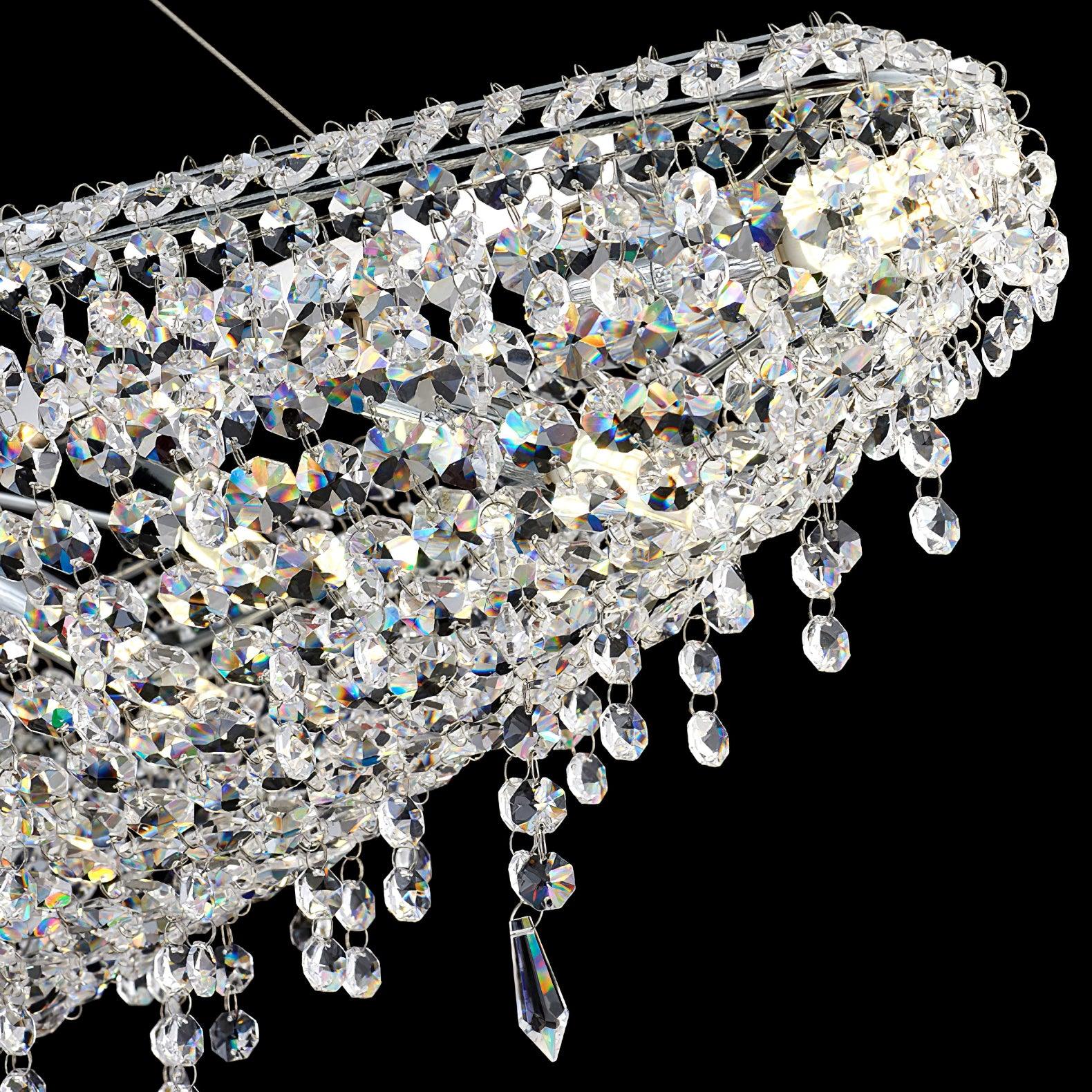 Elegant Boat Crystal Chandelier-Chandelier-Manorlights