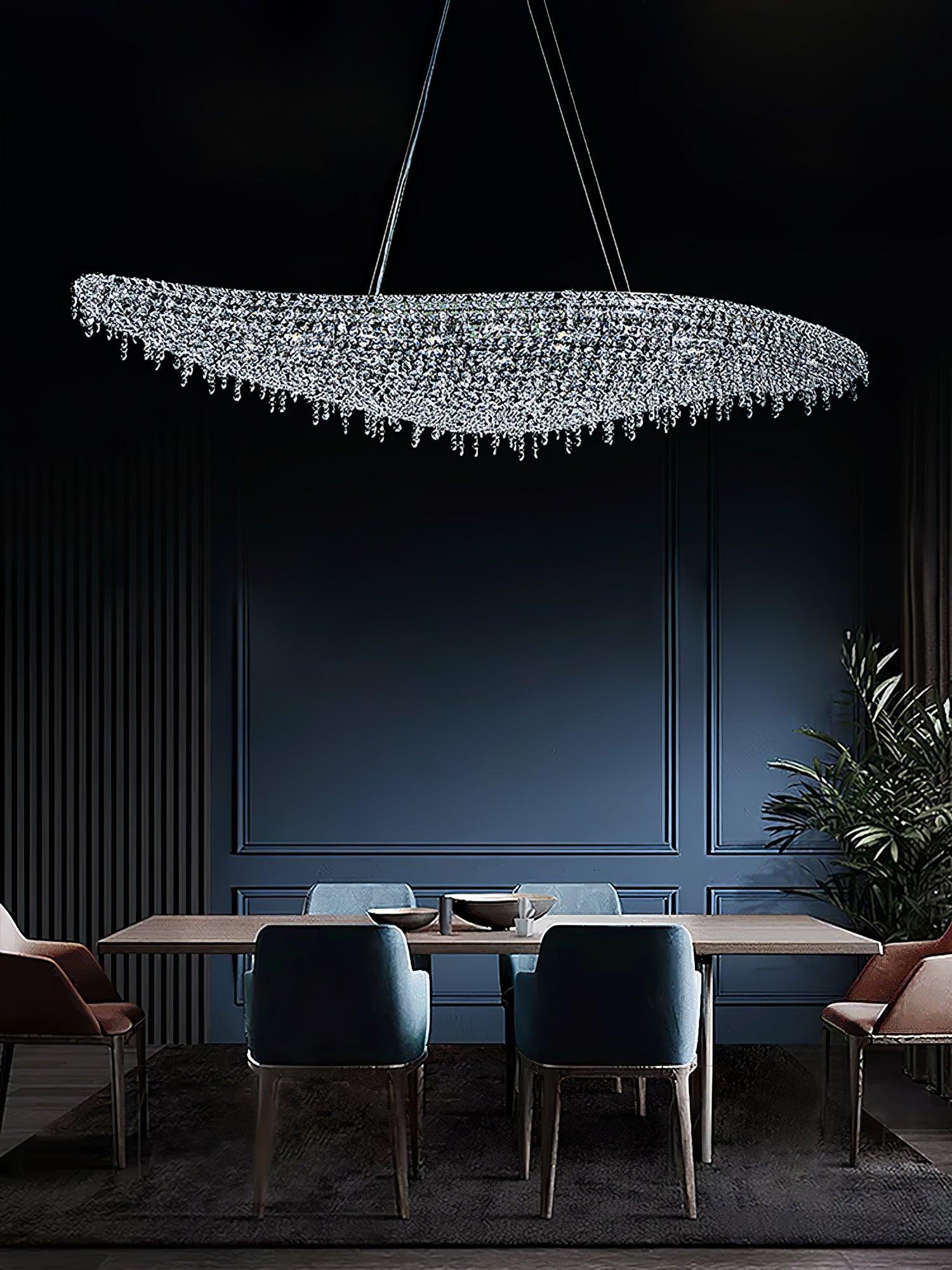 Elegant Boat Crystal Chandelier-Chandelier-Manorlights